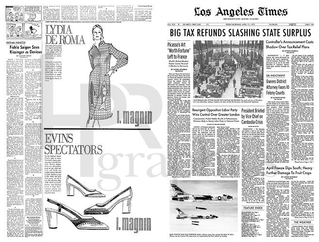 Newspaper - Los Angeles Times - 1973 - 01