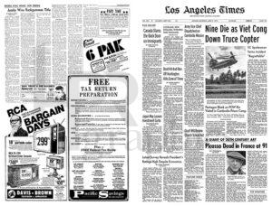 Newspaper - Los Angeles Times - 1973 - 02