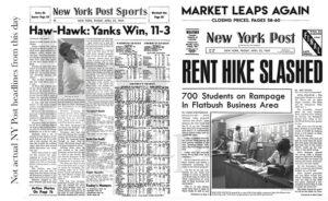 Newspaper - New York Post - 1969