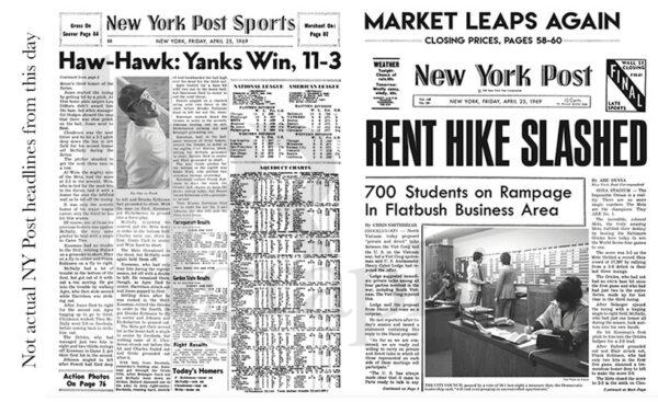 Newspaper - New York Post - 1969