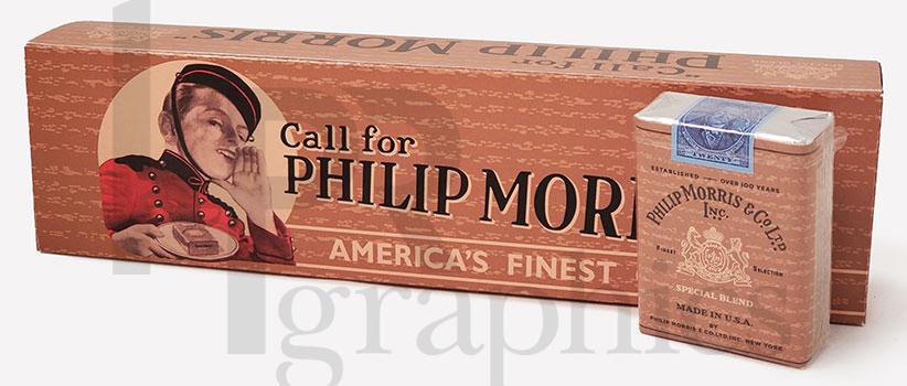 Philip Morris Soft Pack and Carton - 1952