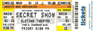 Concert Ticket 01