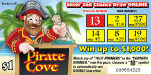 Lottery Scratcher - Pirate Cove
