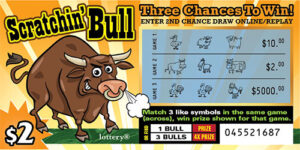 Lottery Scratcher - Scratchin Bull