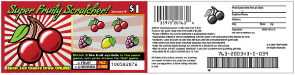 Lottery Scratcher - Super Fruity