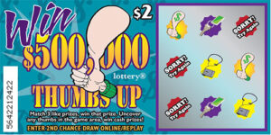 Lottery Scratcher - Thumbs Up