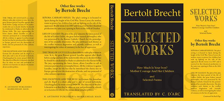 Book - Bertolt Brecht Works - 1940s