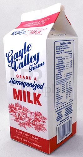 Milk - Whole - Half Gallon Carton - 1980s - 01