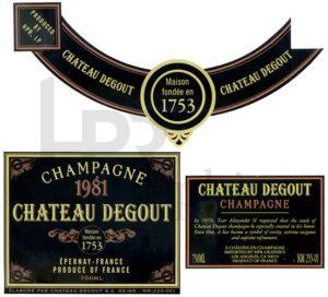 Champagne - Chateau de Gout - 1981