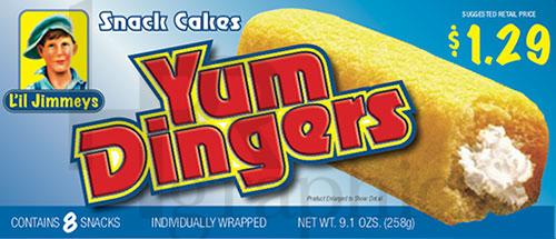 Yum Dingers Snack Cakes - 1990s