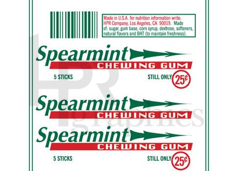 Spearmint Gum - 1980s