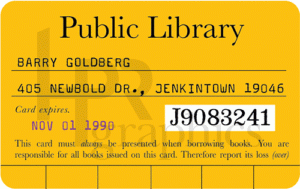 Public Library Card - 1980s