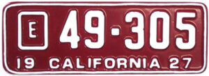 California - Exempt - 1927