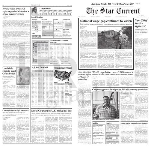 Newspaper - Star Current - 1980s