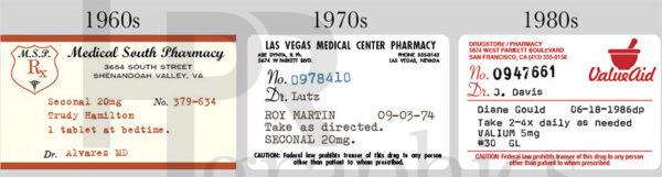 Prescription Labels - Assorted Vintage