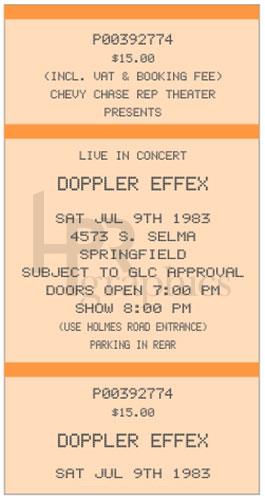 Ticket - Concert - 1983 - 01