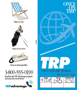 Airline Ticket Jacket - TRP - 1990s