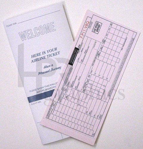 Airline Ticket & Jacket - 1960