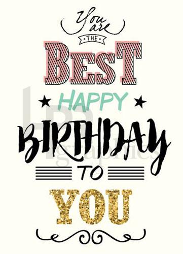 Birthday Card - You Are the Best