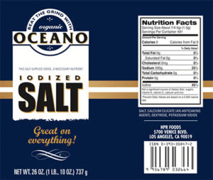 Salt - Oceano - Iodized