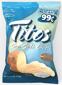 Chip Bag - Titos - Sea Salt