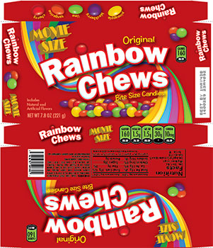 Rainbow Chews - Movie Box
