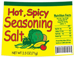Hot and Spicy Seasoning Salt