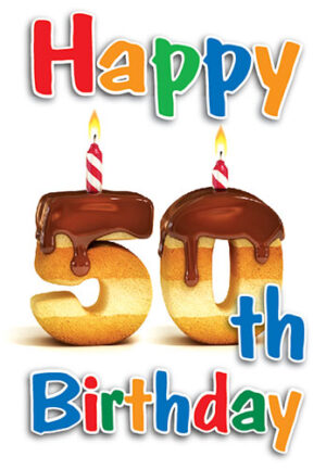 Birthday Card - 50th
