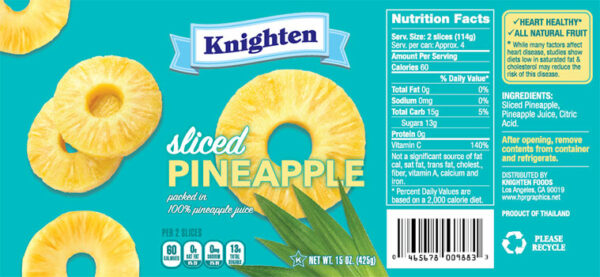 Knighten Pineapple Can