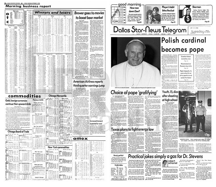 Newspaper - Dallas Star-News Telegram - 1978