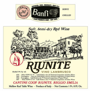 Wine - Riunite Red - 1970s