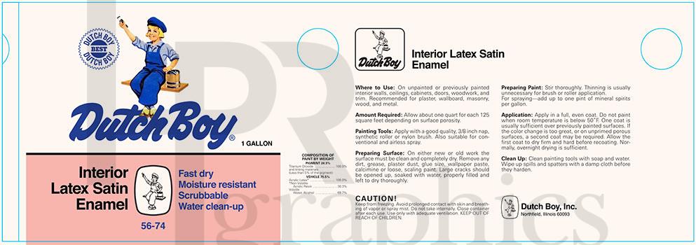 Paint - Dutch Boy Interior Latex Satin Enamel - 1970s