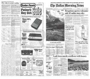 Newspaper - The Dallas Morning News - 1980