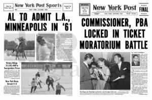 Newspaper - New York Post - October 1960