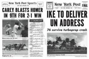 Newspaper - New York Post - September 1960