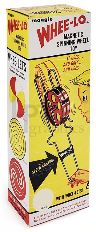 Toy - Whee-lo Magnetic Spinning Wheel Toy Box - 1960s