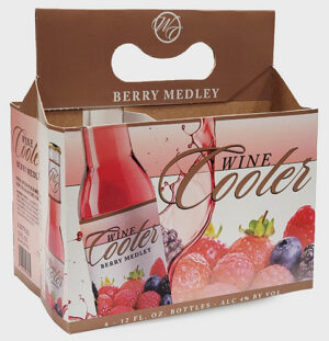 Wine Cooler Carrier - Berry - 1990s