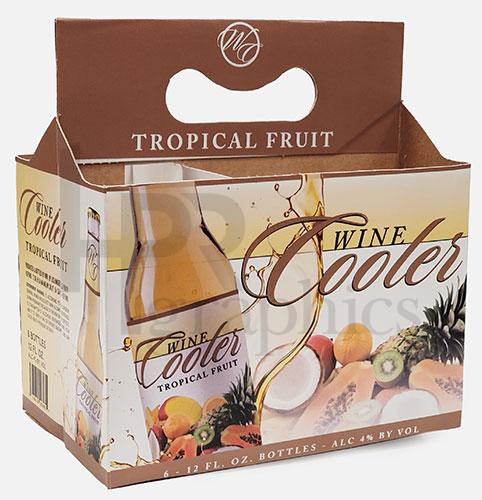 Wine Cooler Carrier - Tropical - 1990s