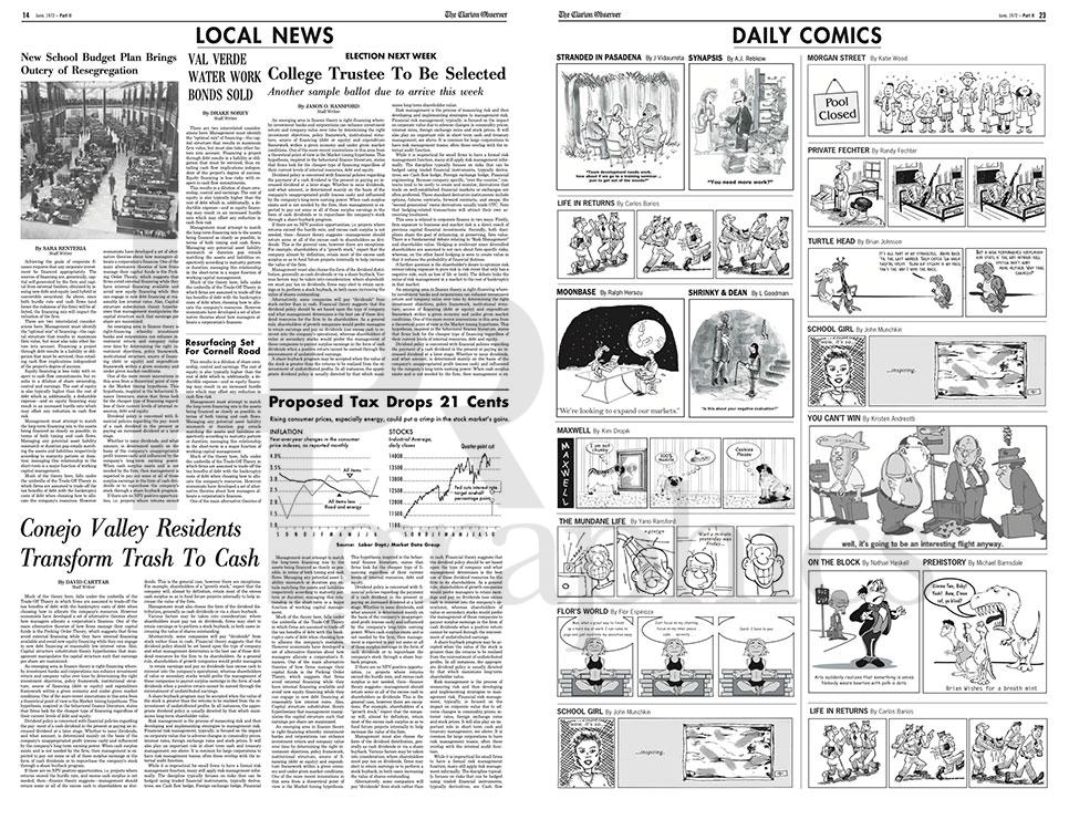 Newspaper - Clarion Observer - 1970s - Interior #3