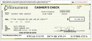 Cashier's Check