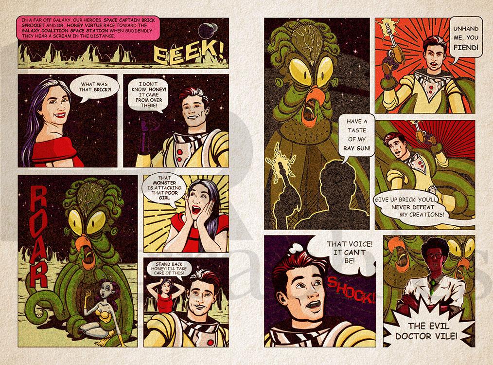 Comic - Space Sagas - Interior - 1960