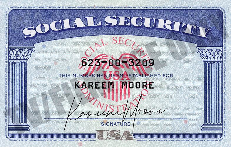 Social Security Card - 2000