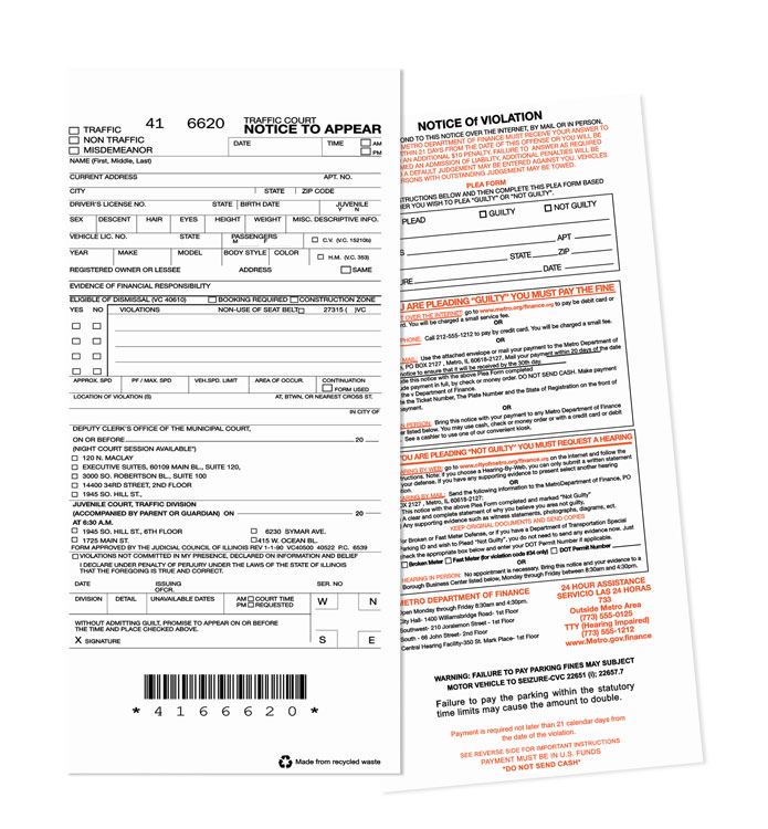 Traffic Ticket - Generic - 02