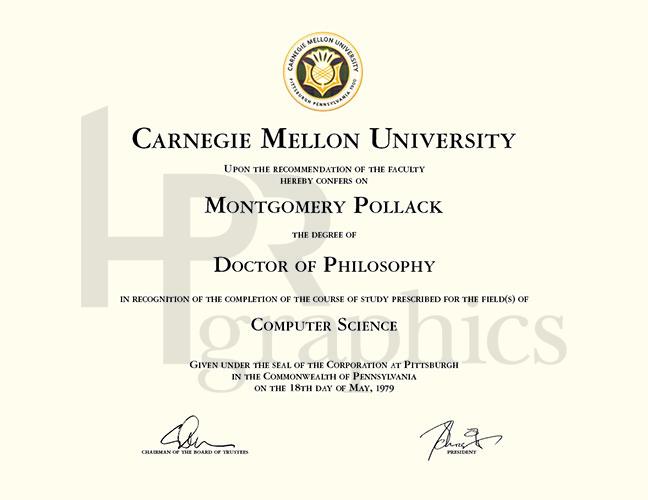 Carnegie Mellon Diploma