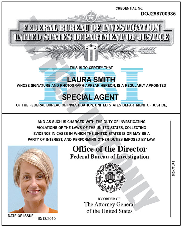 FBI Wallet Photo ID - 2022 Recreation