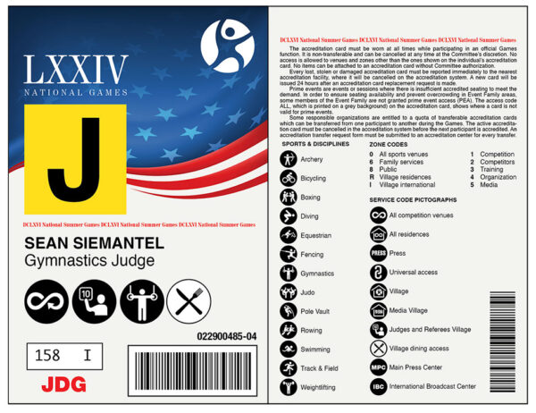Sport Competition Judge ID