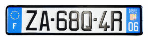 License Plate - Foreign - France