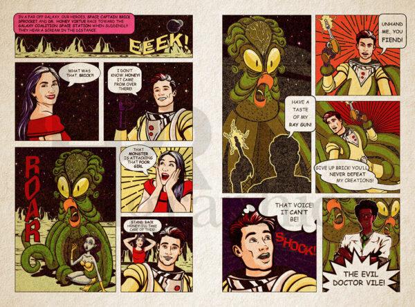 Comic - Space Sagas 1960s - Interior
