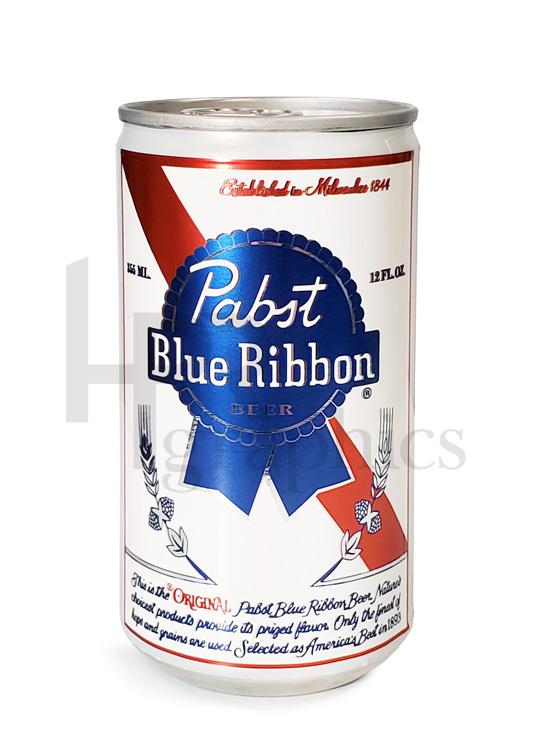 Beer - Pabst Blue Ribbon Can - 1980s
