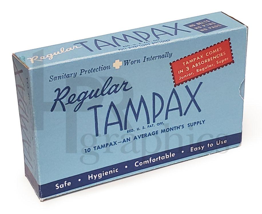 Tampons - Tampax Box - 1950s